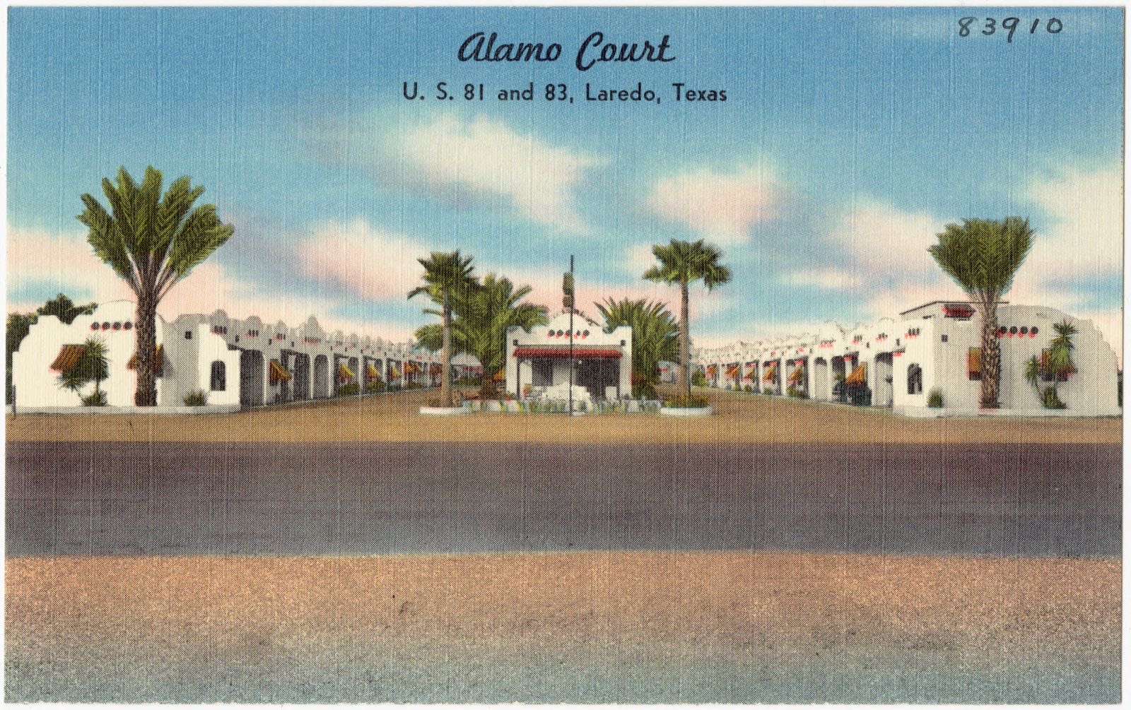 Alamo Court, U.S. 81 and 83, Laredo, Texas, Boston Public Library - undated