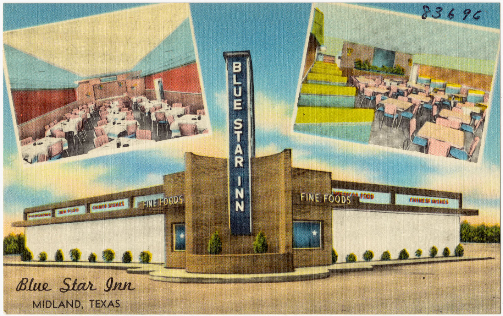 Blue Star Inn, Midland, Texas, Boston Public Library - undated