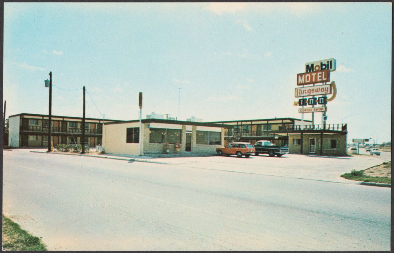 Member "Friendship Inns" of America, Kiingsway Inn - Central, I-35 at 17th St., P.O. Box 1493, Waco, Texas 76703, Boston Public Library - undated