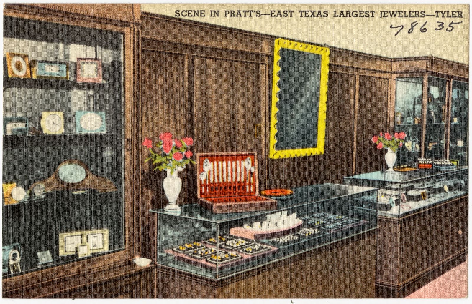 Scene in Pratt's -- East Texas largest jewelers -- Tyler, Boston Public Library - undated