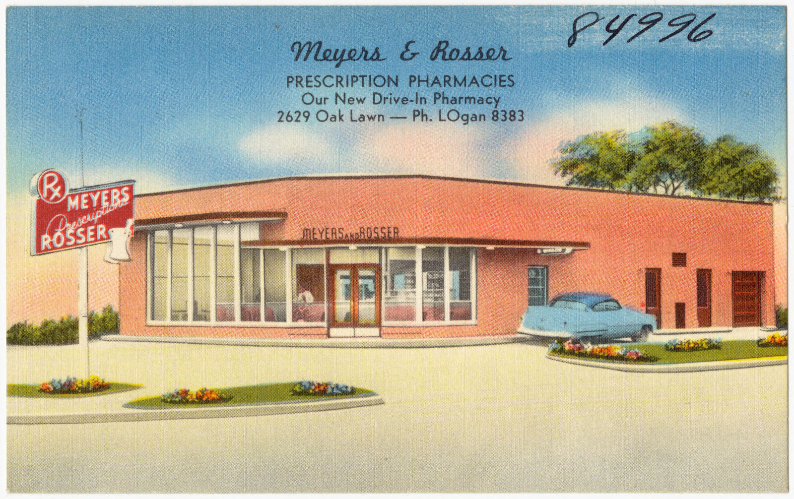 Meyers & Rosser, prescription pharmacies, Boston Public Library - undated