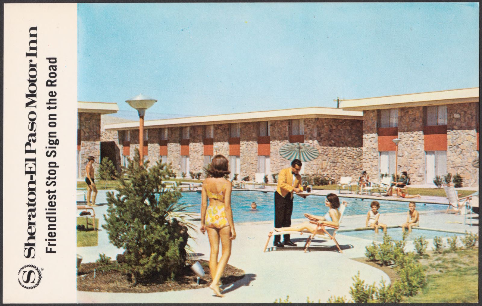 Sheraton-El Paso Motor Inn. Friendliest stop sign on the road, Boston Public Library - undated