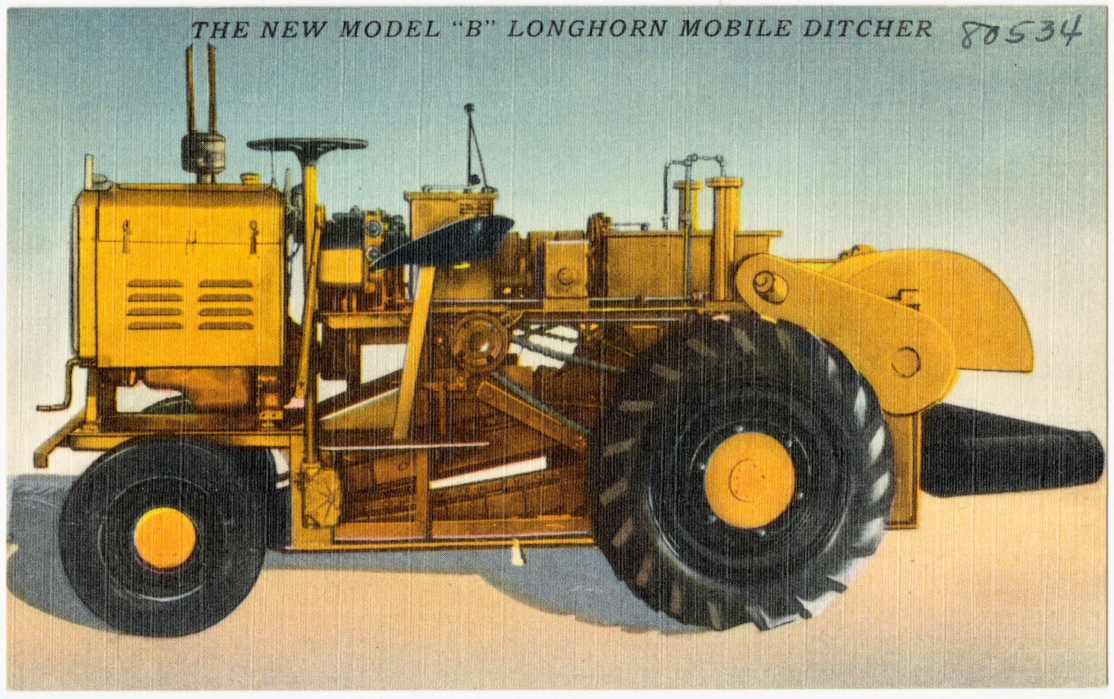 The new model "B" Longhorn Mobile Ditcher, Boston Public Library - undated