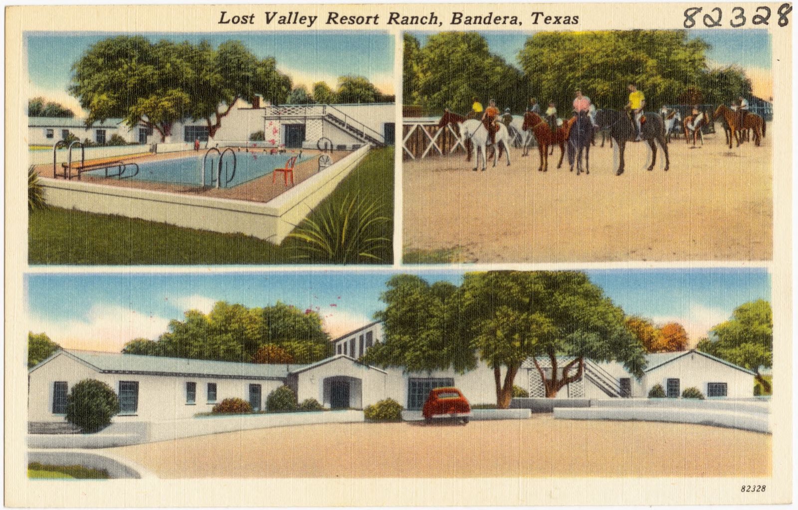 Lost Valley Resort Ranch, Bandera, Texas, Boston Public Library - undated