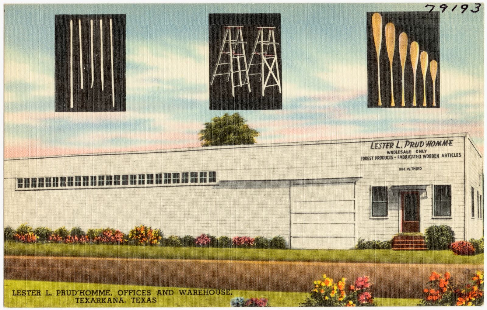 Lester L. Prud'homme, offices and warehouse, Texarkana, Texas, Boston Public Library - undated