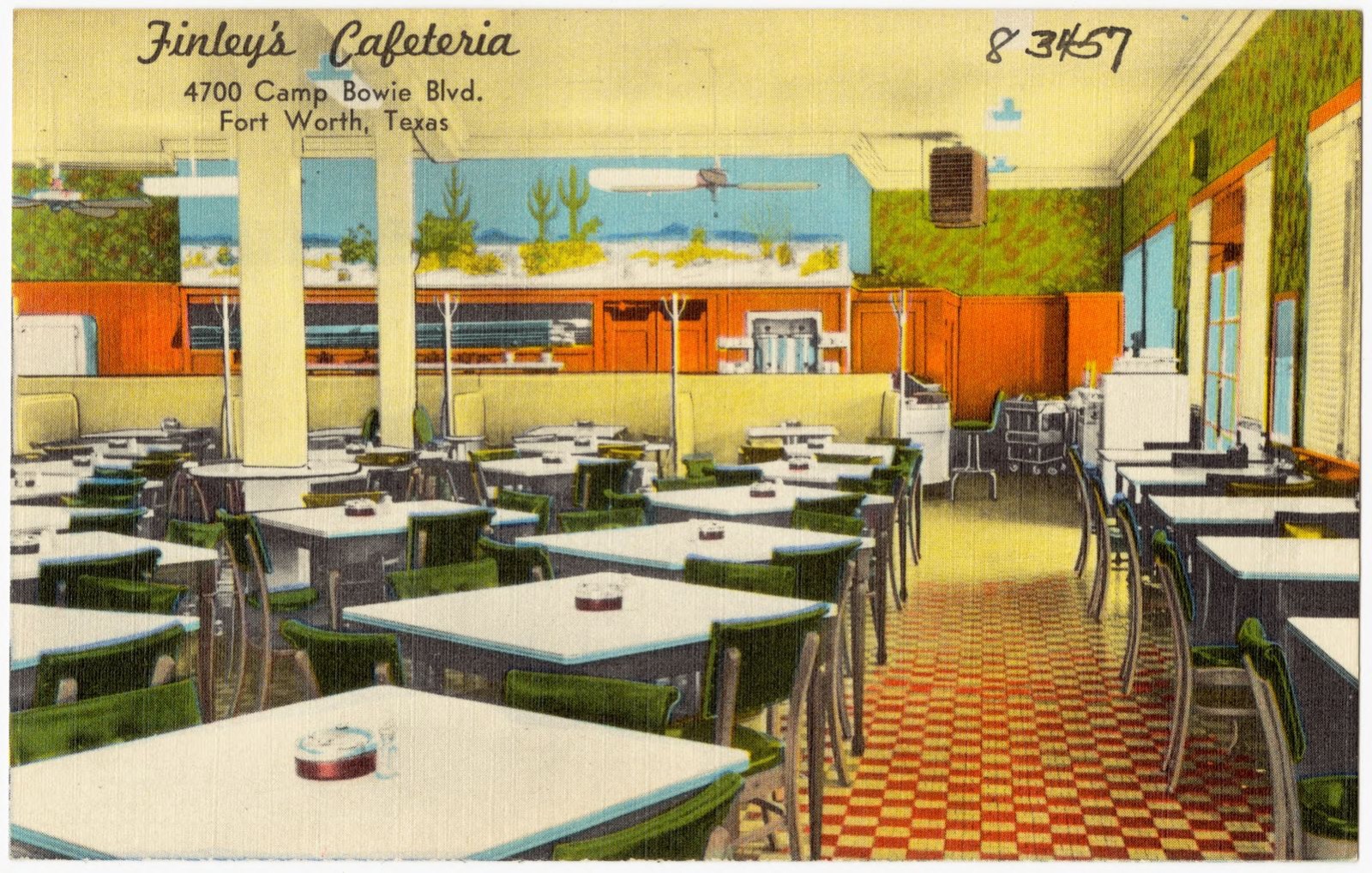 Finley's Cafeteria, 4700 Camp Bowie Blvd., Fort Worth, Texas, Boston Public Library - undated