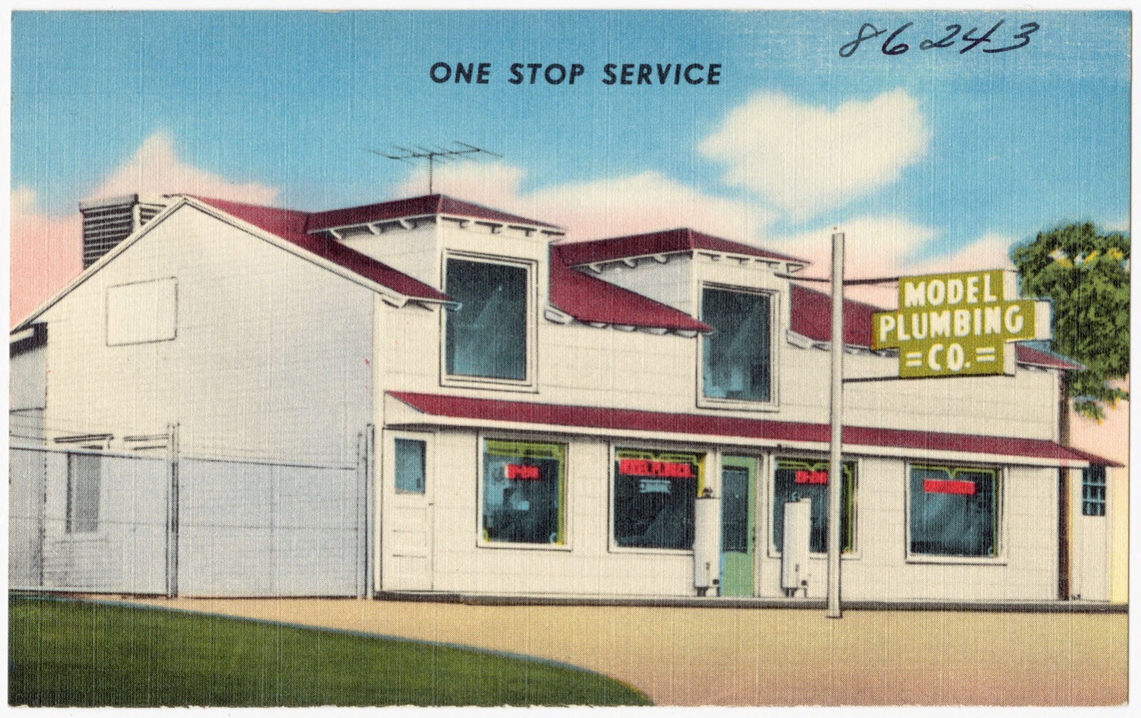 Model Plumbing Co., one stop service, Boston Public Library - undated