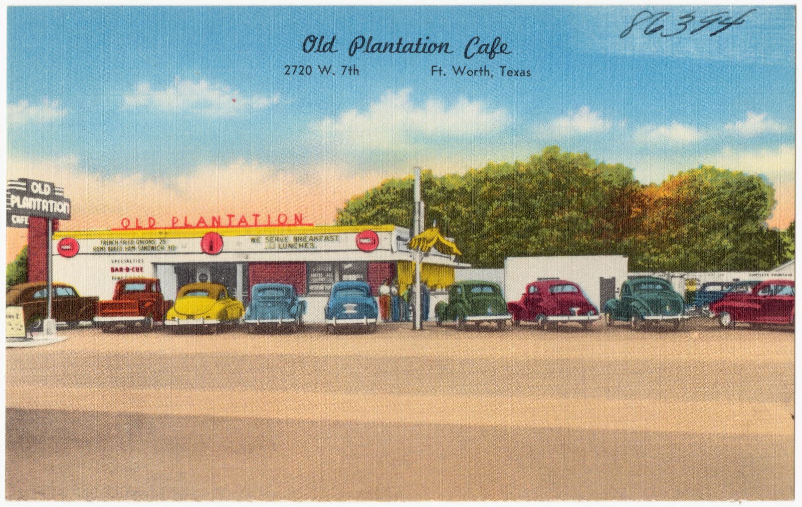 Old Plantation Café, 2720 W. 7th, Ft. Worth, Texas, Boston Public Library - undated