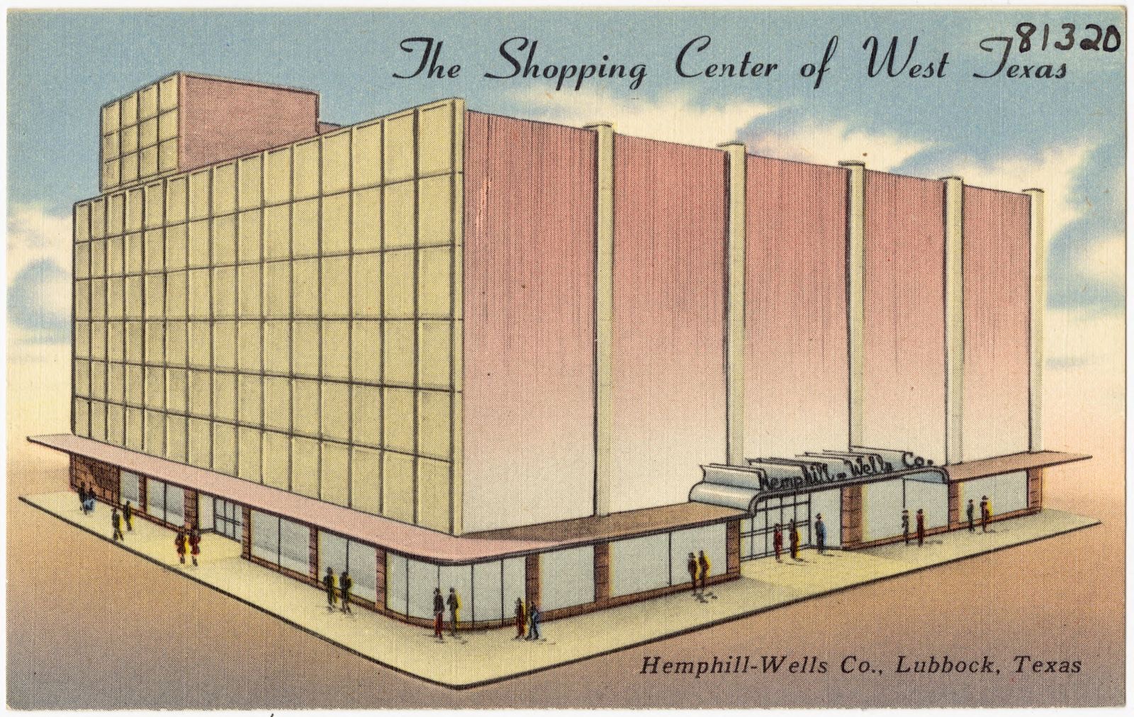 The shopping center of west Texas, Hemphill-Wells Co., Lubbock, Texas, Boston Public Library - undated