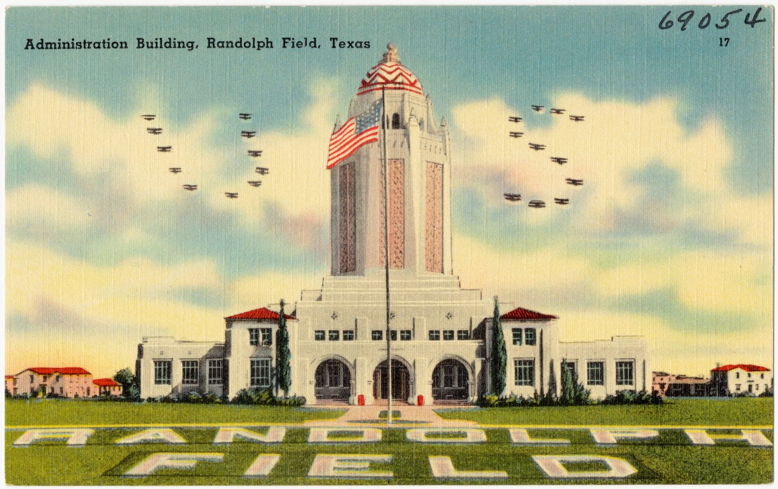 Administration building, Randolph Field, Texas, Boston Public Library - undated