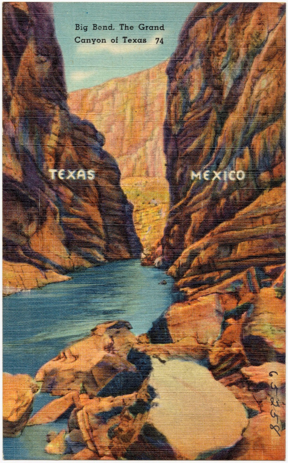 Big Bend, The Grand Canyon of Texas, 74, Boston Public Library - undated