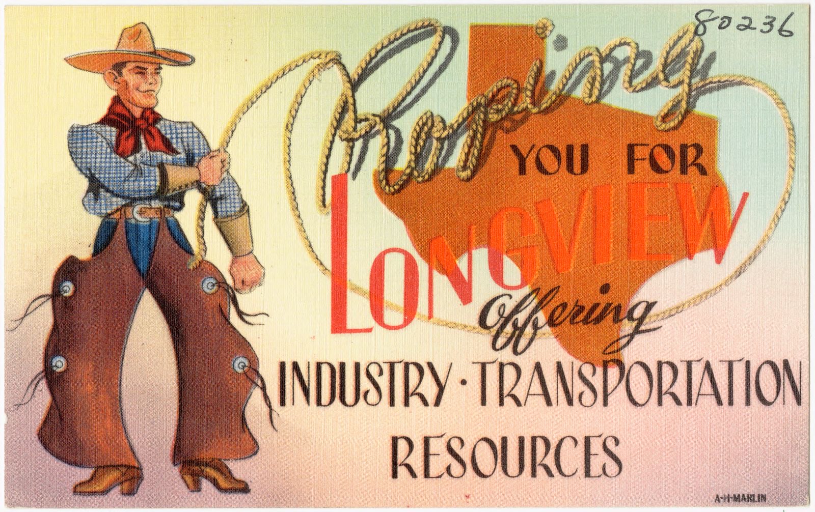 Roping you for Longview offering, industry - transportation resources, Boston Public Library - undated