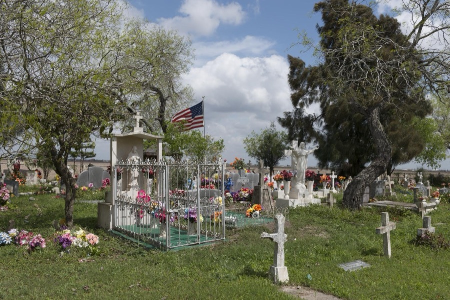 Garcia Cemetery, a small, country cemetery near the little settlement of Los Indios in eastern Cameron County, near the Rio Grande River border with Mexico