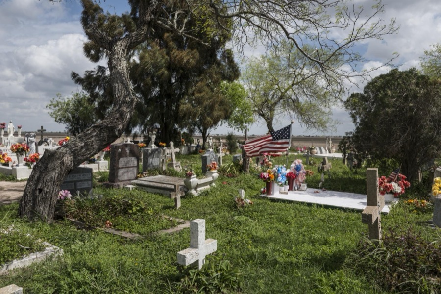 Garcia Cemetery, a small, country cemetery near the little settlement of Los Indios in eastern Cameron County, near the Rio Grande River border with Mexico