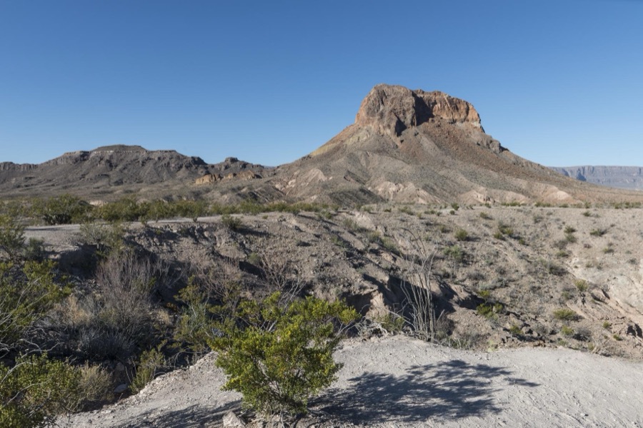 Scene from Big Bend National Park in Brewster County, Texas