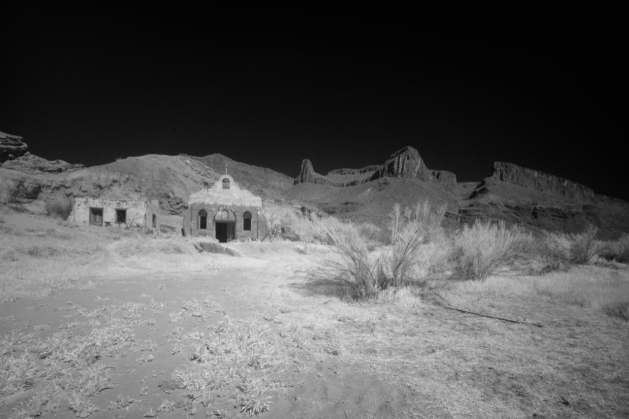 Part of a much-used, now-abandoned "western" movie set along the Rio Grande River in Big Bend Ranch State Park in lower Brewster County, Texas