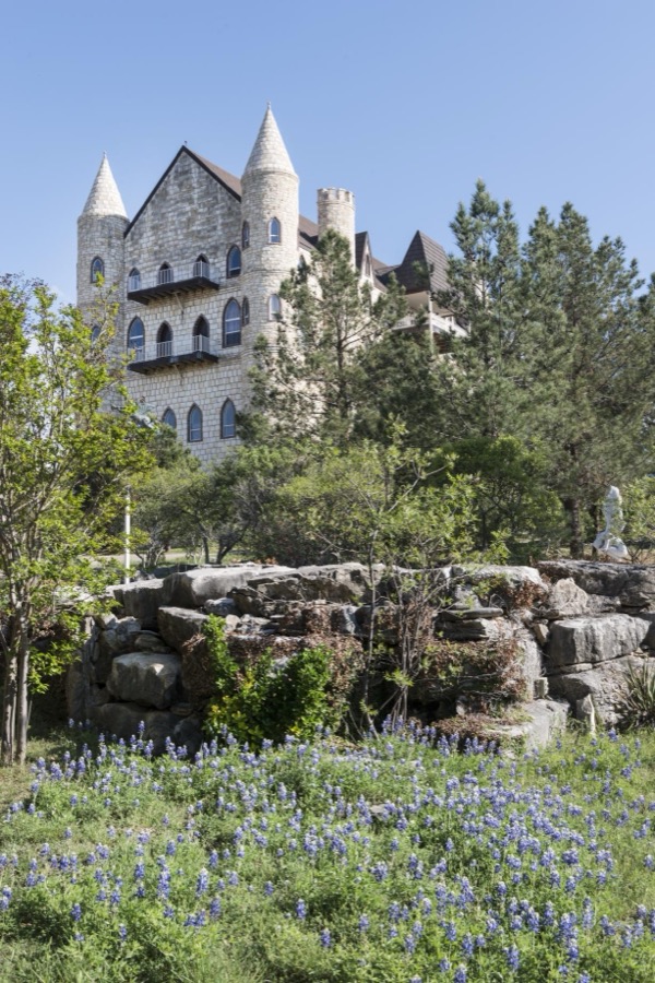 Falkenstein Castle, built from scratch as a residence by Kim and Terry Young in the hills below Burnet in the Texas Hill Country