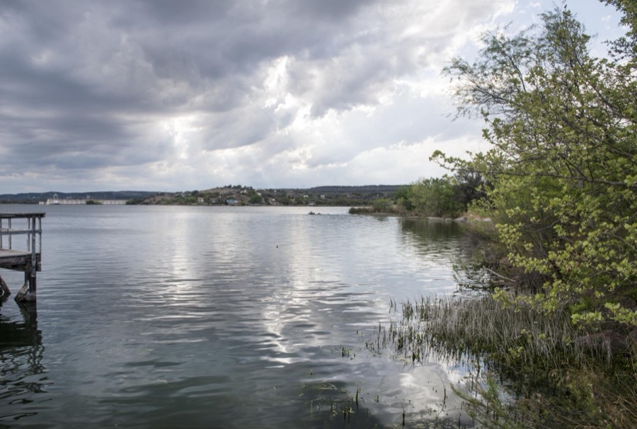 Scene at Inks Lake in the Texas Hill Country, near Burnet