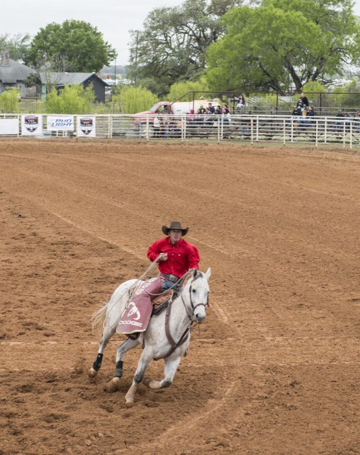 Scene from the "Bad Company Rodeo," part of the annual Poteet Strawberry Festival in Poteet, a small city in Atascosa County, near San Antonio, Texas