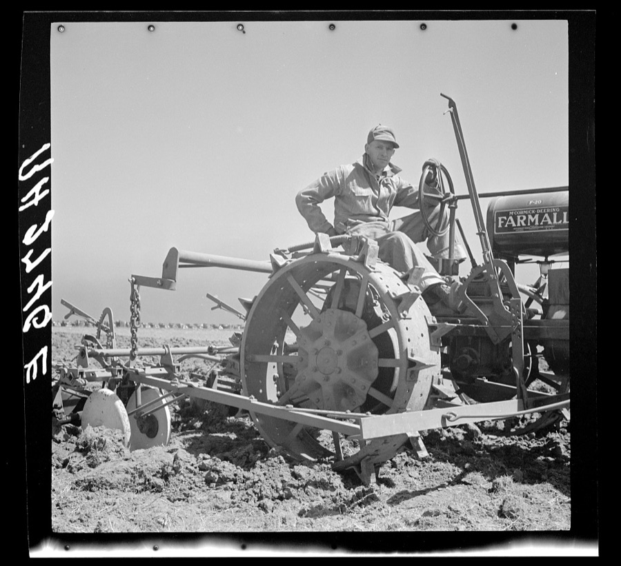 One of the newest pieces of farm equipment. Carson County, Texas