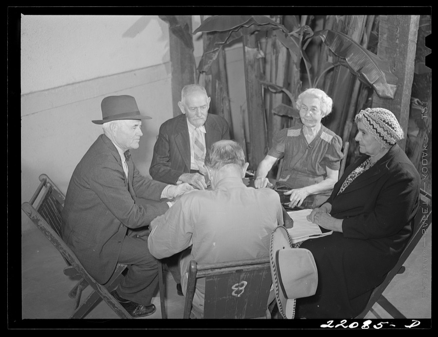 Brownsville, Texas. Tourists at Chamber of Commerce