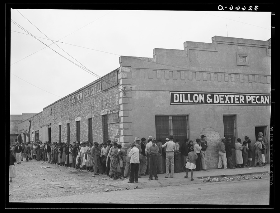 Relief line. San Antonio, Texas. Mexican section