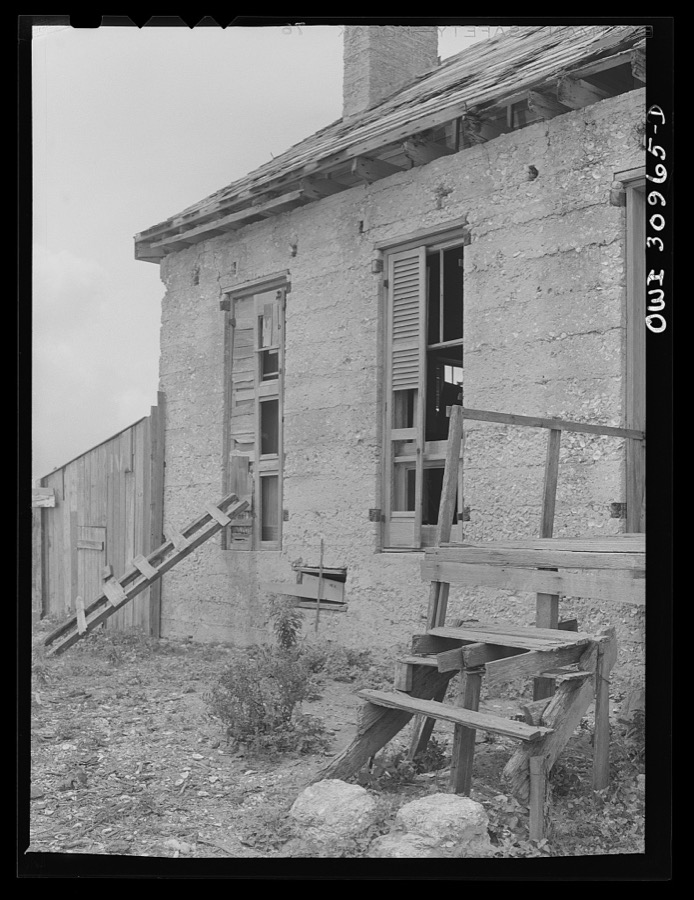 Port O'Connor, Texas. House of shell construction, built about 1850 by Irish settlers