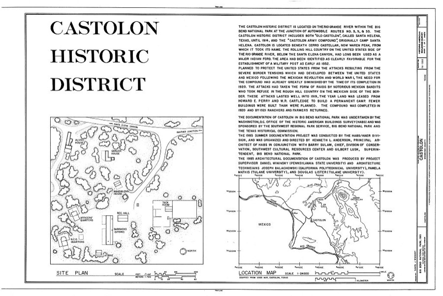 Castolon, Route 5, Castolon, Brewster County, TX