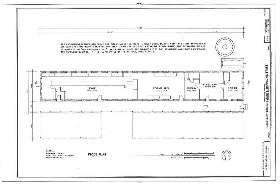 Castolon, Enlisted Men's Barracks-Store, Route 5, Castolon, Brewster County, TX