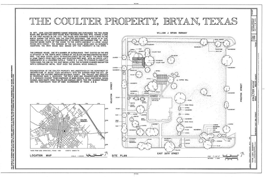 Coulter House, Bryan, Brazos County, TX