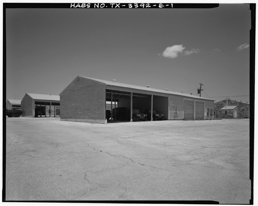 Fort Hood, World War II Temporary Buildings, Company Maintenance Shop & Arms Room, North of Park Avenue at Forty-ninth Street, Killeen, Bell County, TX