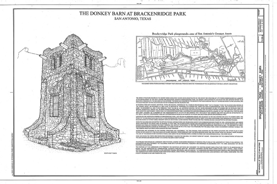 Brackenridge Park, Donkey Barn, 950 East Hildebrand Avenue, San Antonio, Bexar County, TX