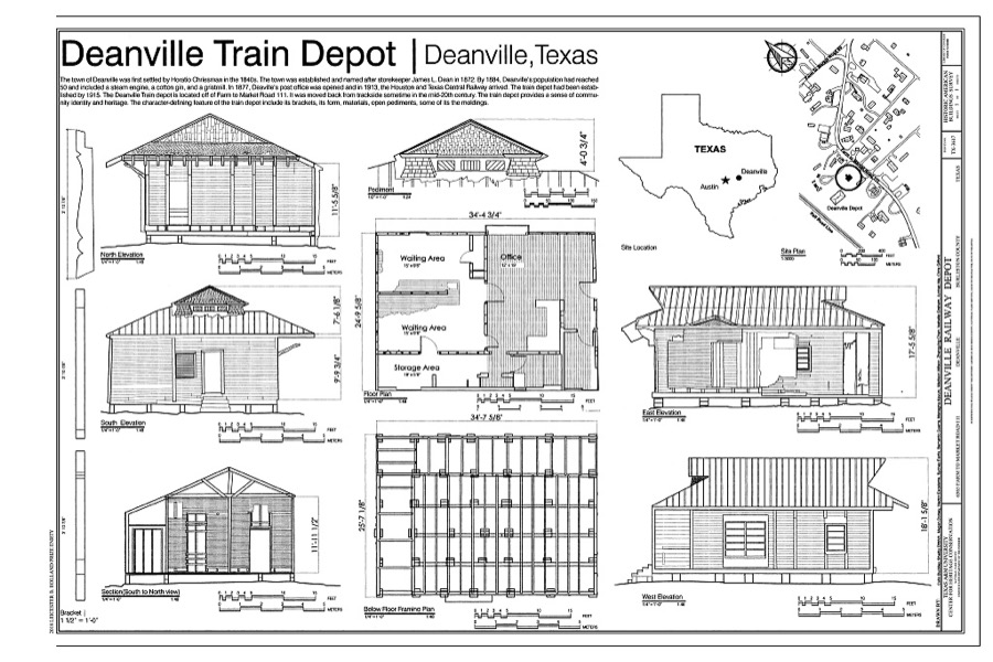 Deanville Railway Depot, 6565 Farm to Market Road 111, Deanville, Burleson County, TX