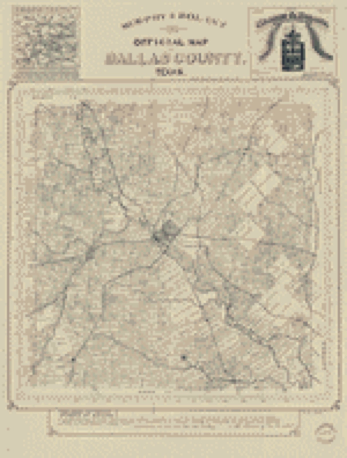 Land ownership map, 1886 - Official map of Dallas County, Texas