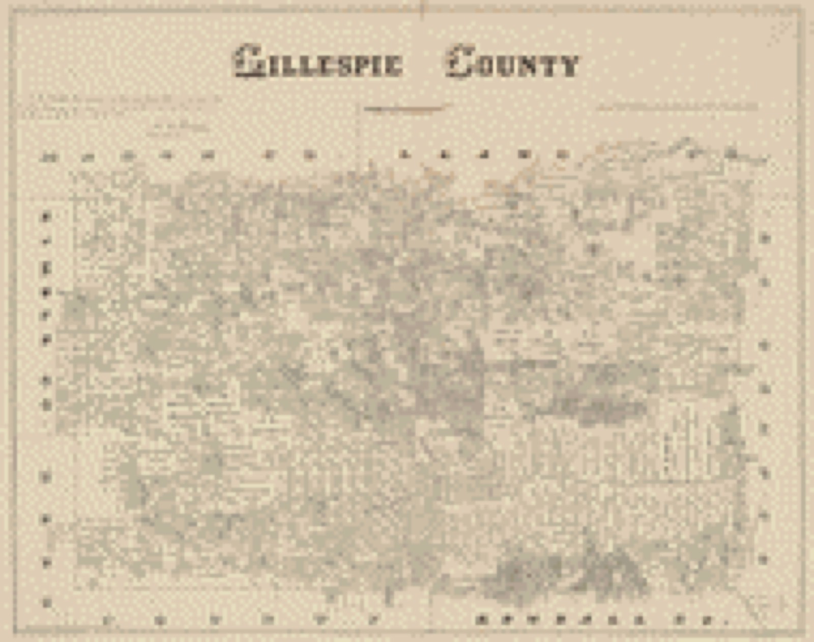 Land ownership map, 1879 - Gillespie County [Texas]