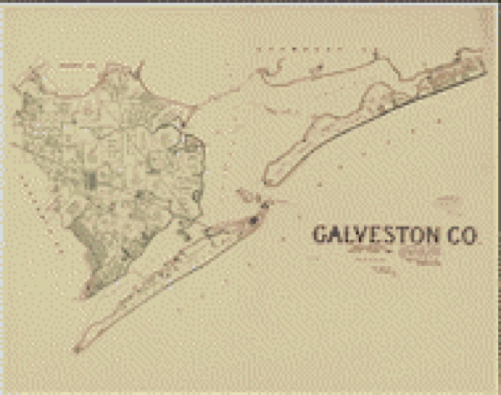 Land ownership map, 1892 - Galveston Co