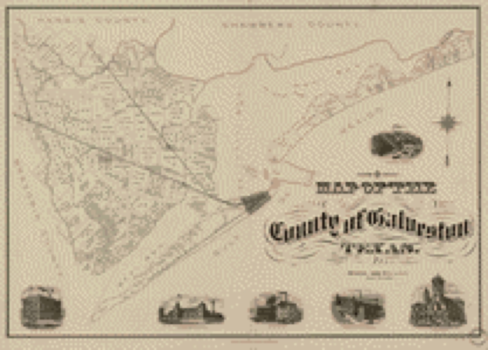 Land ownership map, 1902 - Map of the county of Galveston, Texas
