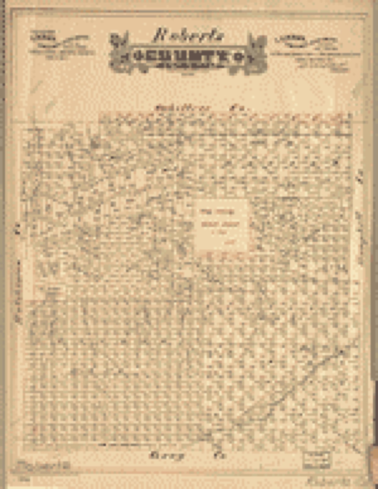 Land ownership map, 1888 - Roberts County, state of Texas