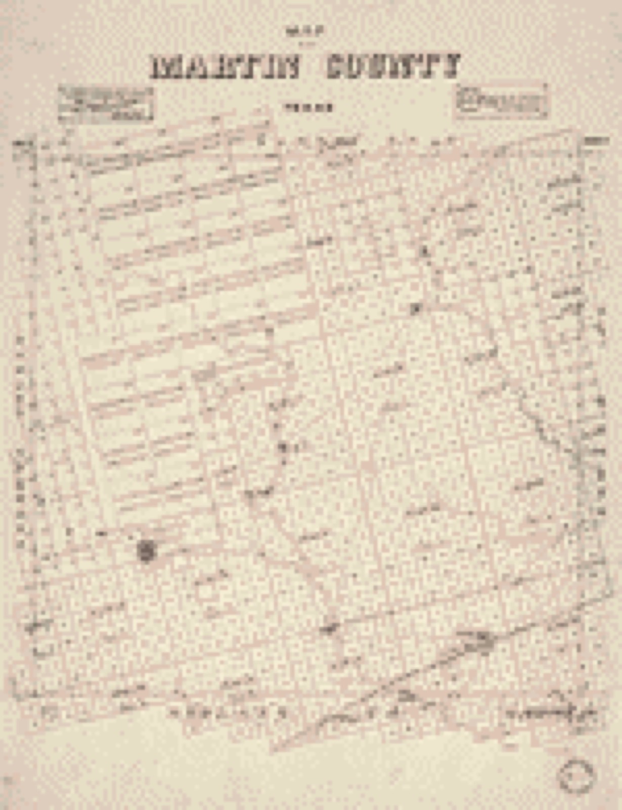 Land ownership map, 1894 - Map of Martin County, Texas