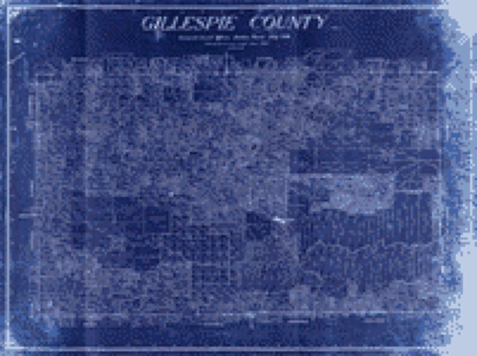 Land ownership map, 1918 - Gillespie County