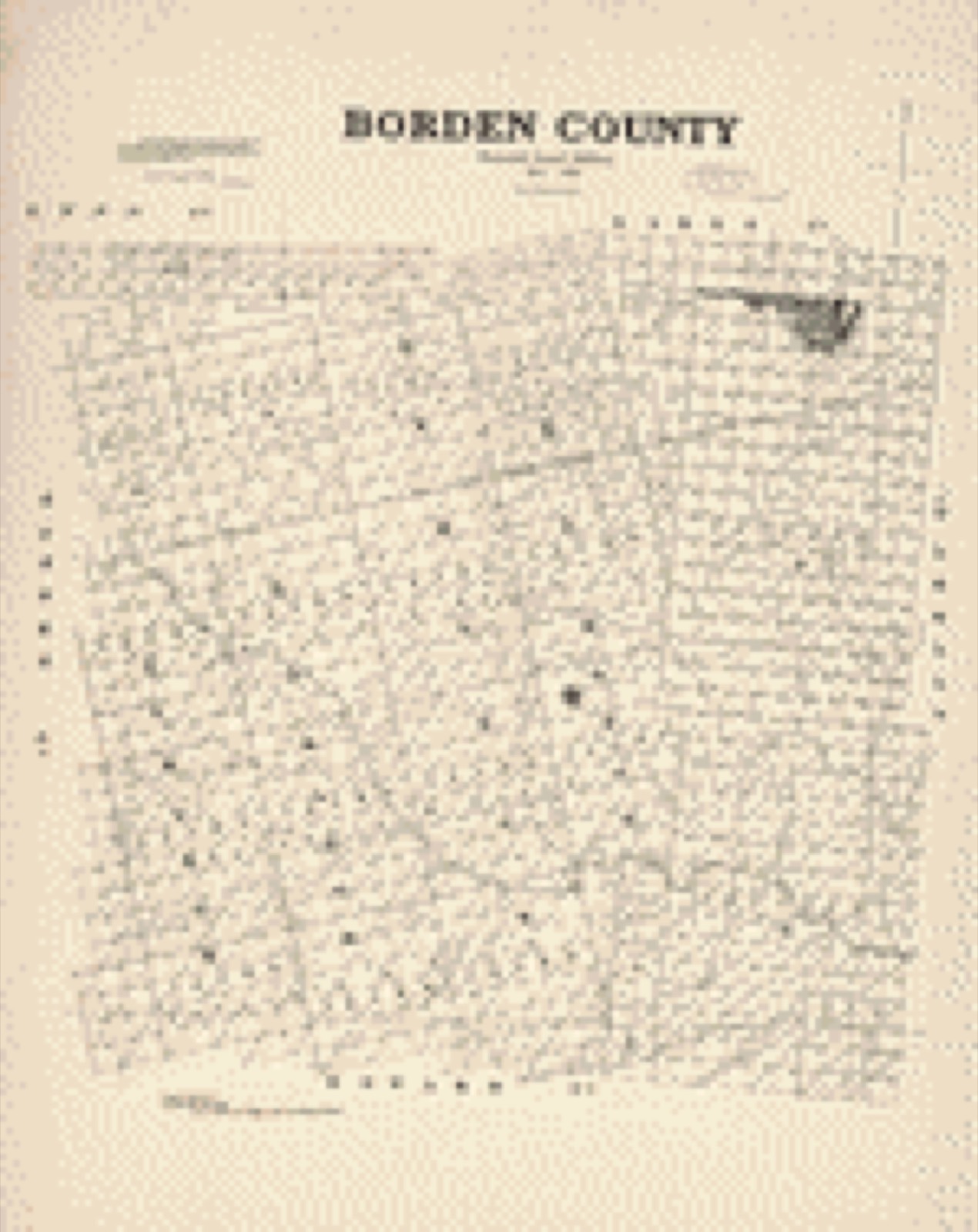 Land ownership map, 1892 - Borden County