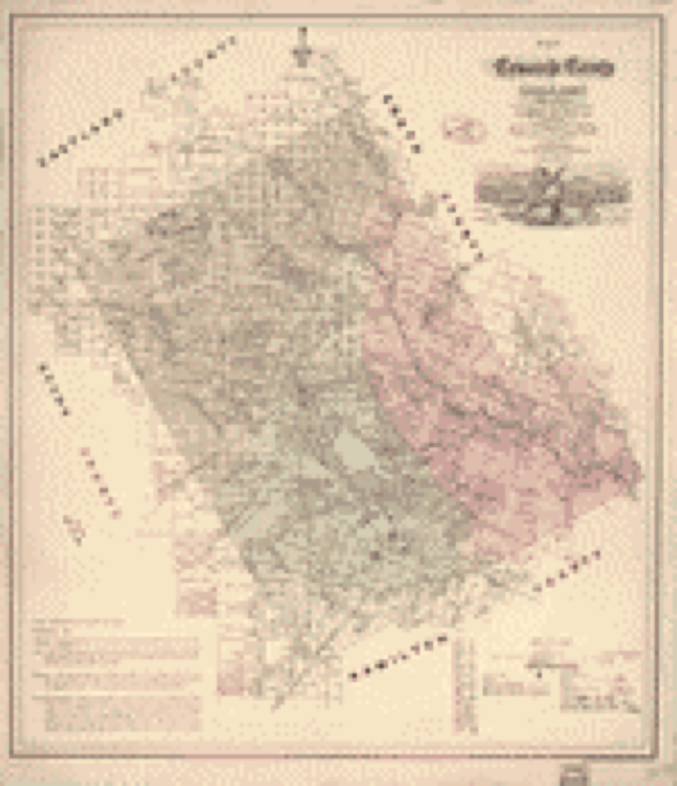 Land ownership map, 1876 - Map of Comanche County : state of Texas showing the extent of all public surveys, land grants and all other official information, compiled from the records of the General Land office at Austin, showing also the geology, agriculture and other important details carefully selected from authentic sources