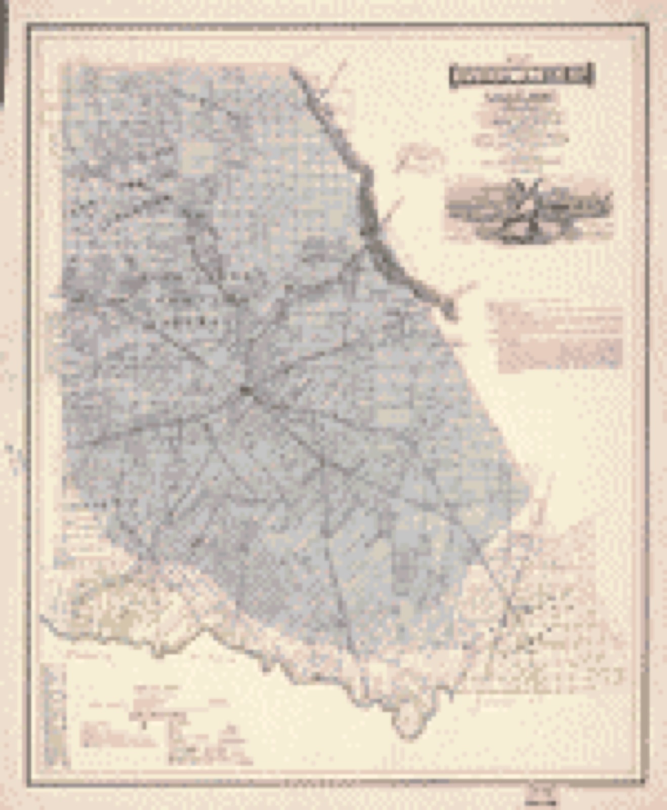 Land ownership map, 1876 - Map of Brown Co., state of Texas : showing the extent of all public surveys, land grants and all other official information compiled from the records of the General Land Office at Austin
