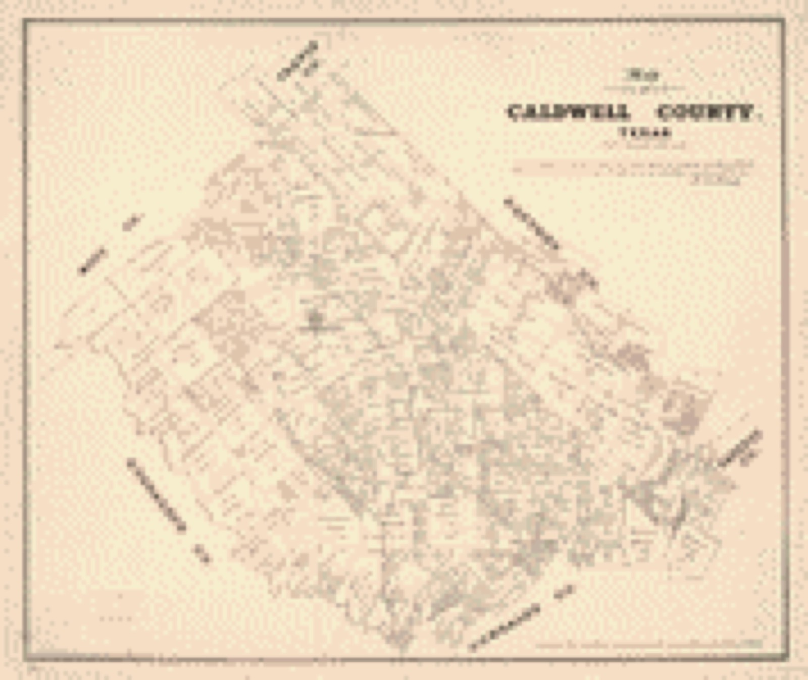 Land ownership map, 1879 - Map of Caldwell County, Texas