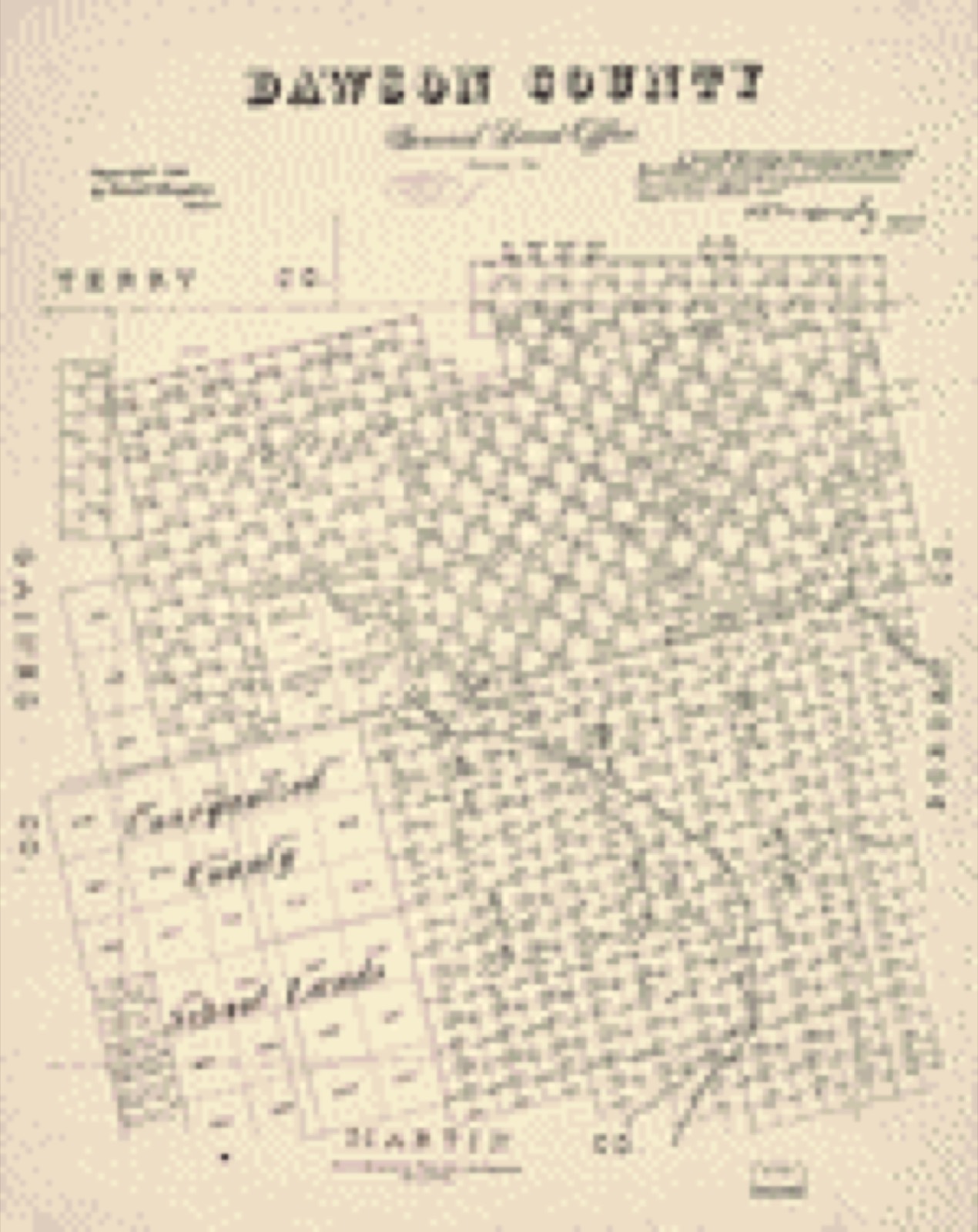 Land ownership map, 1892 - Dawson County