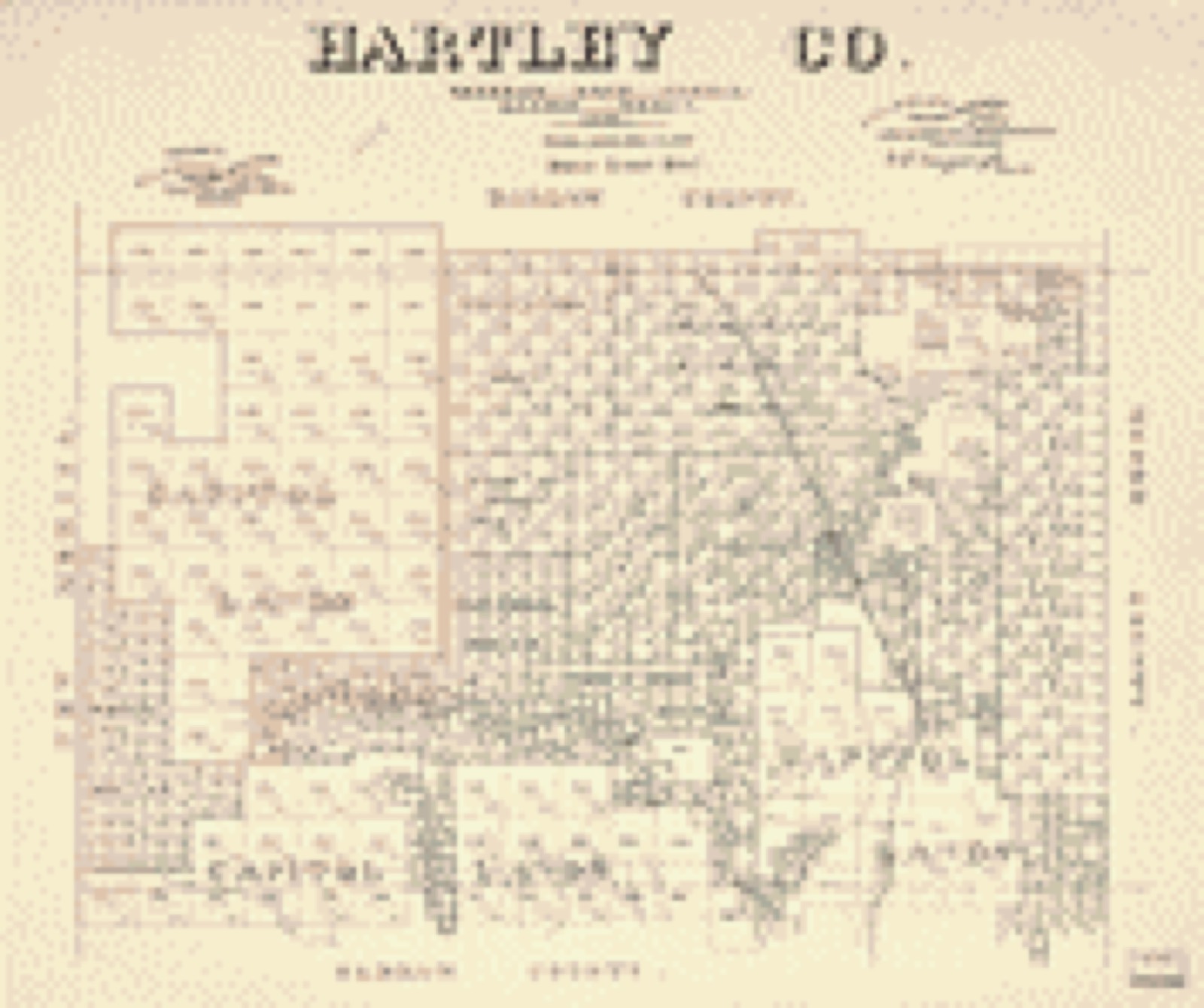 Land ownership map, 1982 - Hartley Co. : General Land Office, Austin Texas
