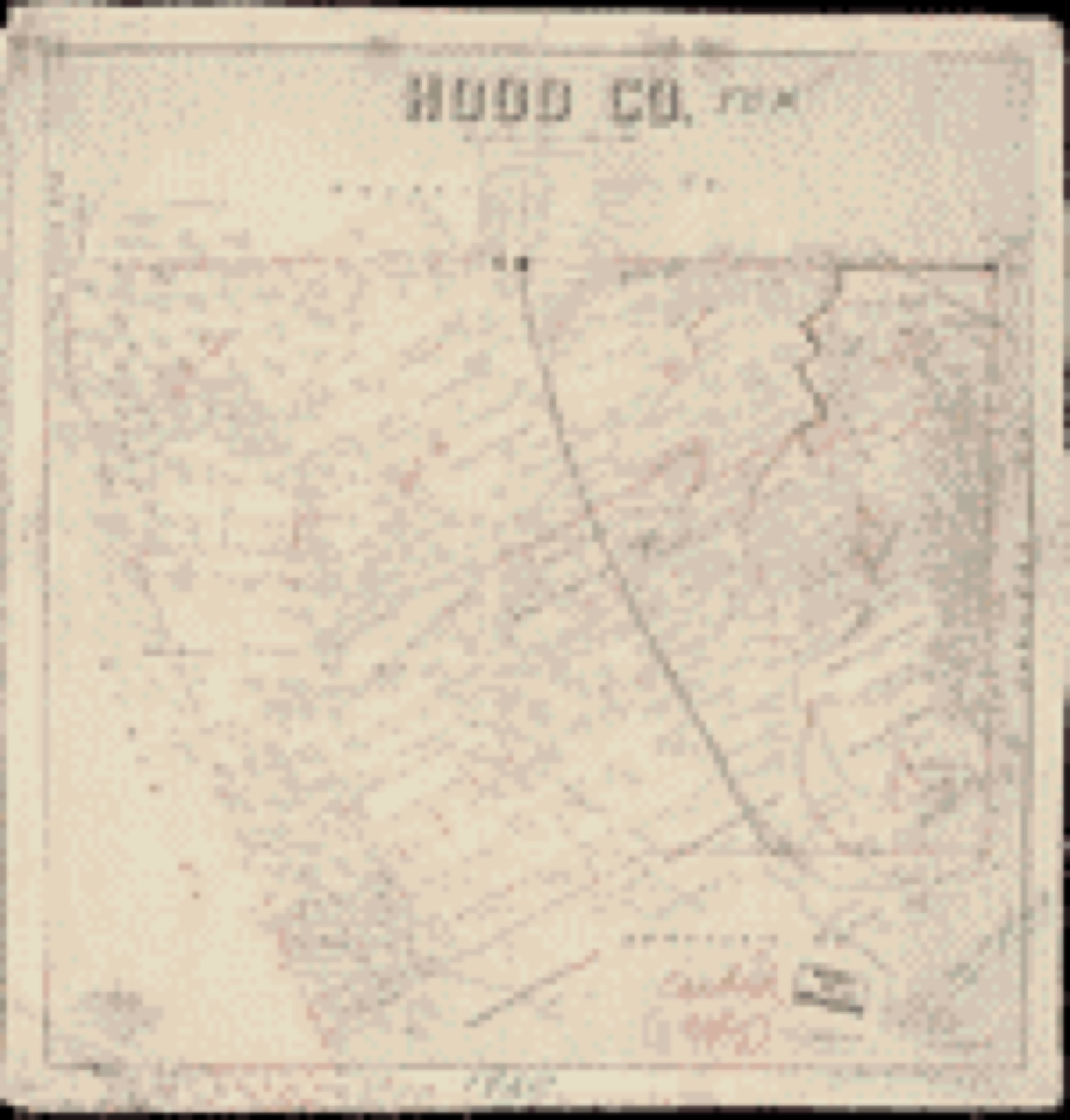 Land ownership map, 1894 - Hood Co. : General Land Office, May 1894