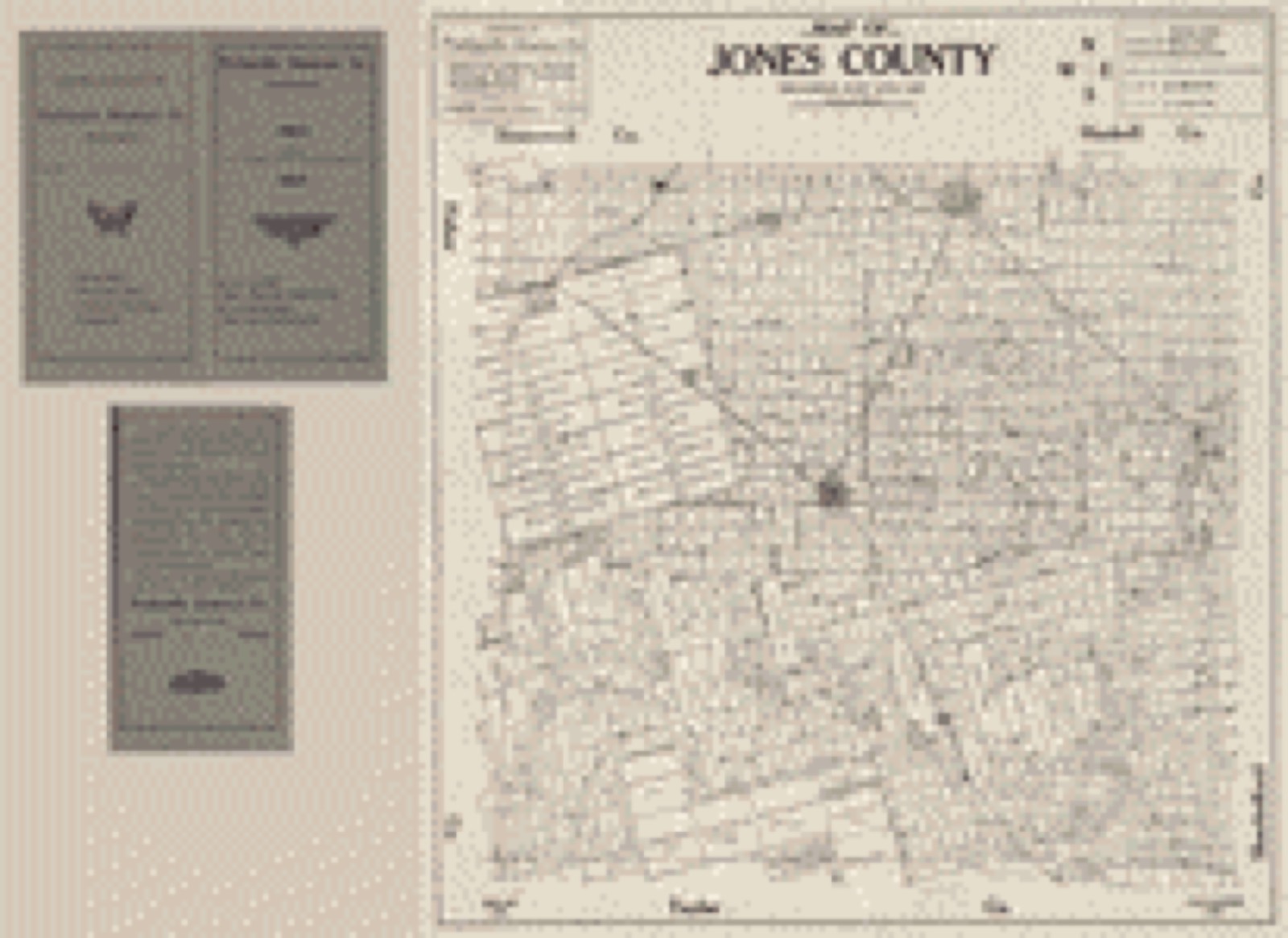 Land ownership map, 1880 - Map of Jones County : organized June 13th, 1881