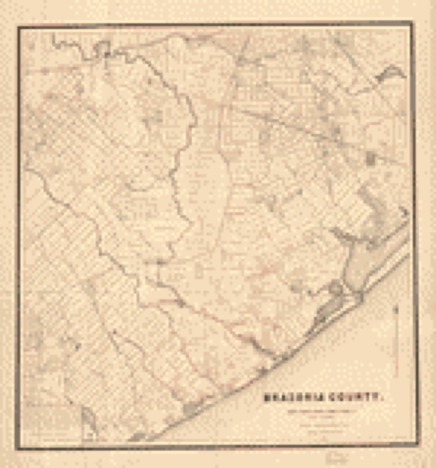 Land ownership map, 1877 - Brazoria County