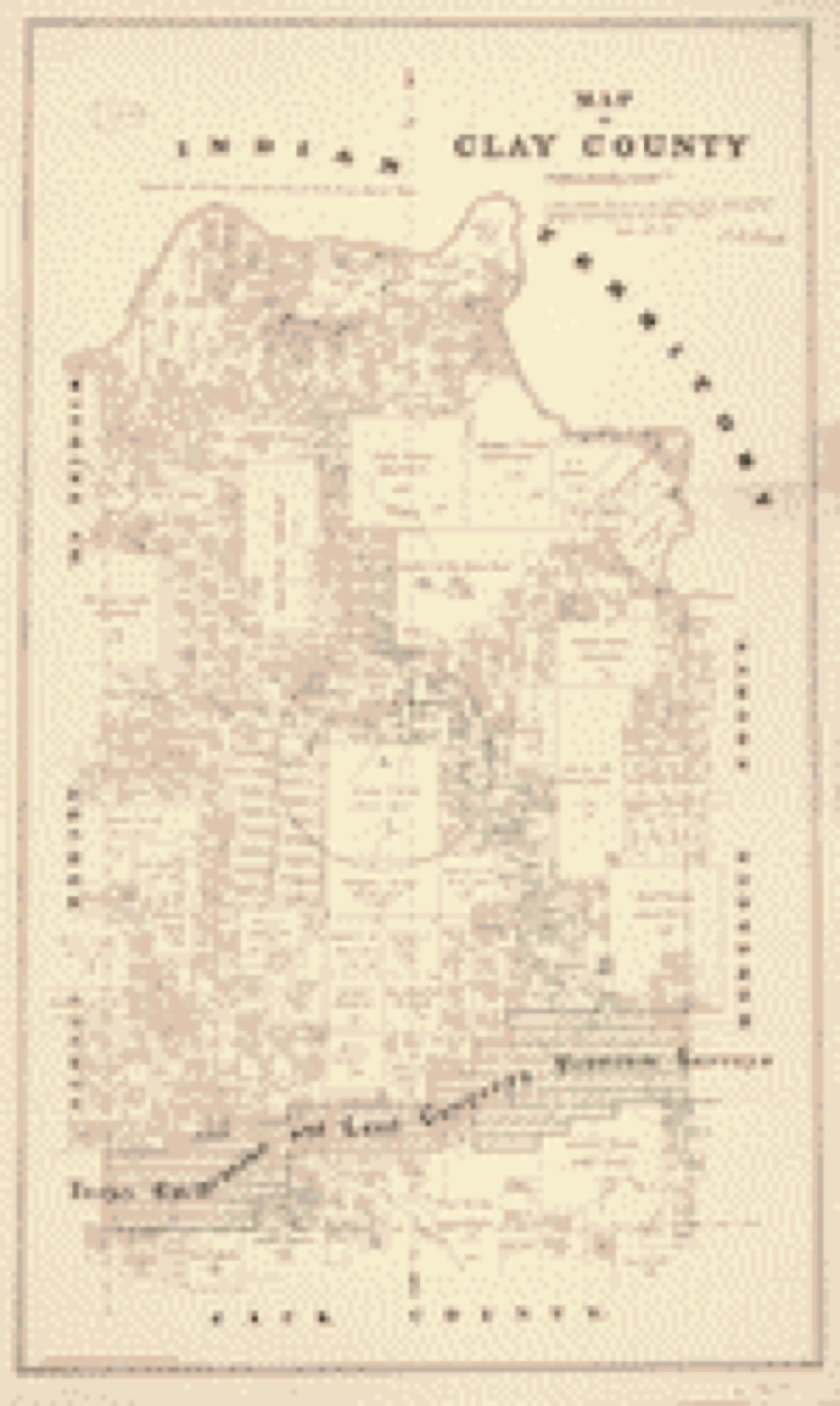Land ownership map, 1880 - Map of Clay County, Texas